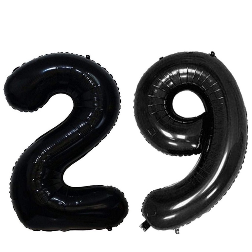 40 inch balloons black foil 29 twenty nine birthday party celebrate 20 fine 30